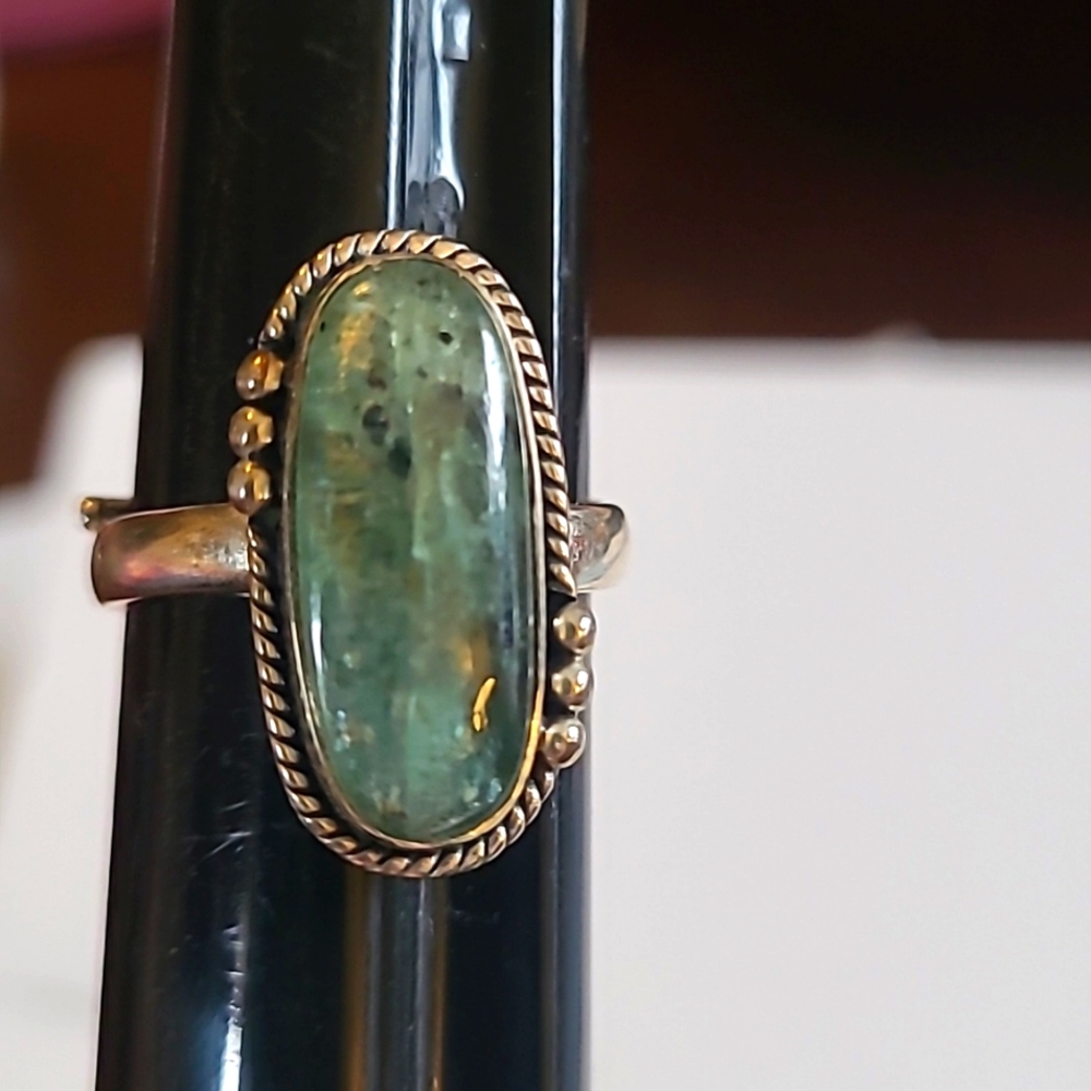 Mermaid Kyanite Adjustable Ring